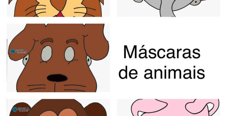 Máscaras para estimular onomatopéias
